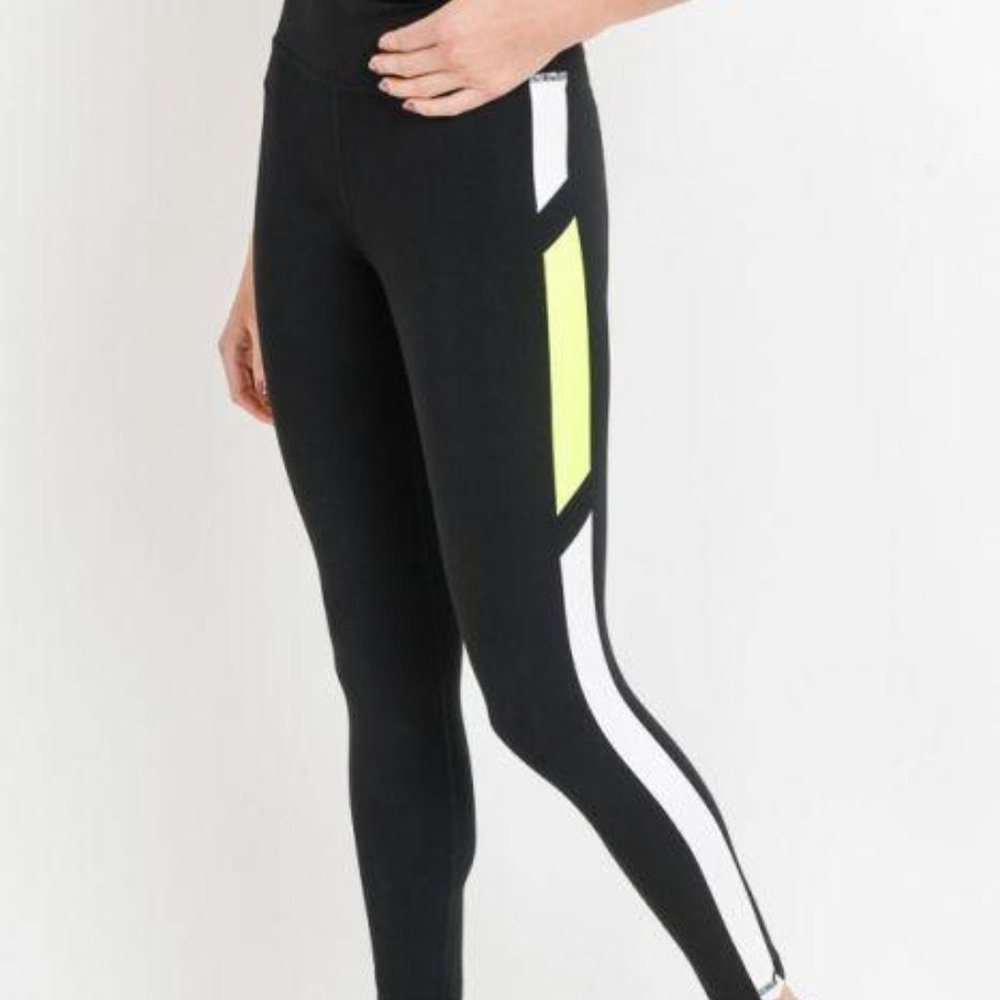 Highwaist Neon Stripes Leggings